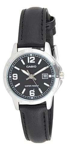 Casio Ltp-v004l-1b Reloj De Vestir Analógico Con Fecha Y Cor
