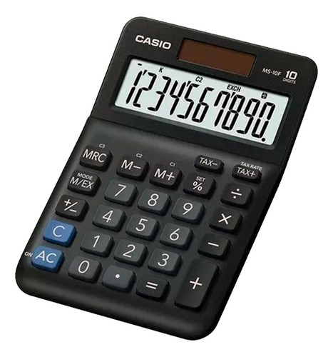 Calculadora Mini Escritorio Casio Ms-10f Cambio Divisa 10dig