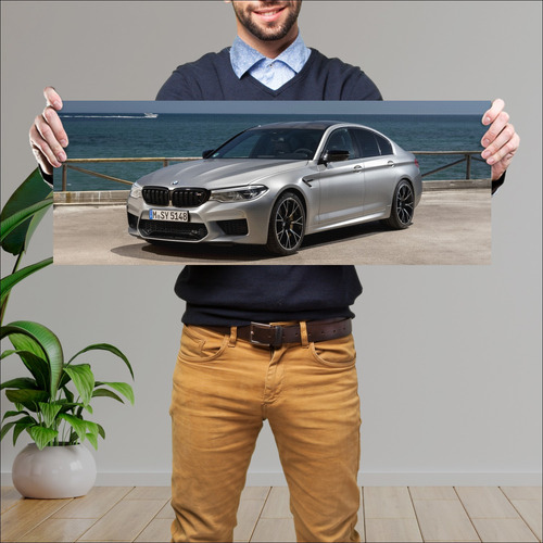 Cuadro 30x80cm Auto 2018 Bmw M5 Competition 7976 652