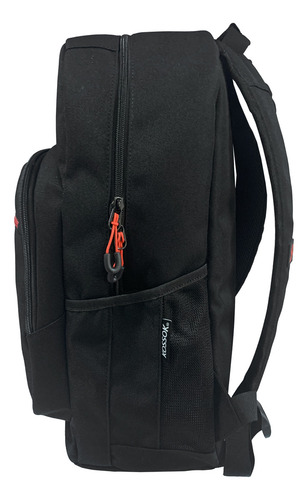 Mochila Kossok Grove Urbana Super Reforzada Premium Color Negro Diseño De La Tela Liso