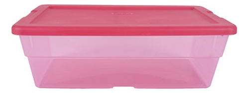 Caja Plastica Sterilite 5.7l Color Rosa Chicle Lisa