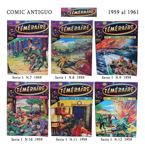 Dante42  Comic Antiguo Temeraire 1959 Al 1961