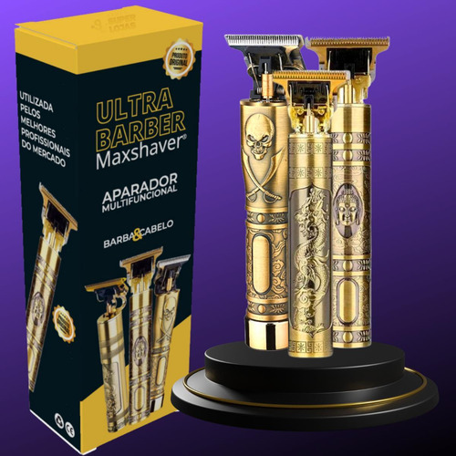 Maquininha Acabamento Cabelo Barba Titanium Ultra Barber 10w