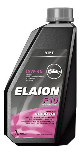 Aceite Ypf Elaion F10 15w40 Mineral X 1 Litro - Check Oil