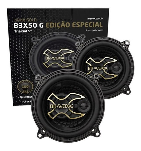 Alto Falante 5 Polegadas Bravox B3x50x Gold 50w Rms