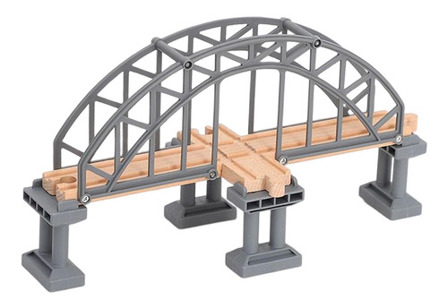 Puente De Vía De Tren En Miniatura 32,5 Cm X 13,5 X 17,5 Cm