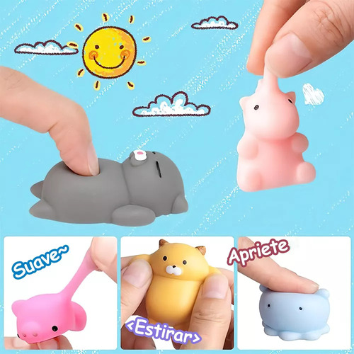 Squishy Kawaii Baratos Antiestres Mochi Juguete Niños 50 Unidades