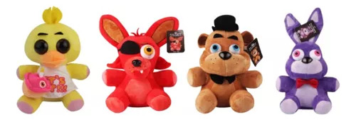 Paquete De 4 Unidades De Peluche Fnaf Chica Bonnie Freddy Fo