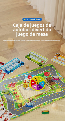 Juego De Mesa Bus Stop, Ajedrez, Mesa De Juego De Aprendizaj