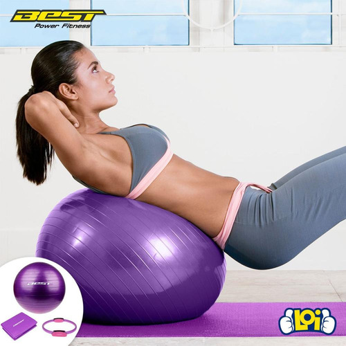 Set De Pilates Best Incluye Pelota, Ring Y Mat Loi