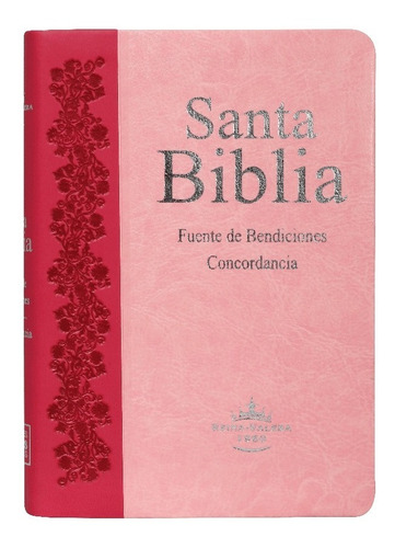 Biblia Rosa C/ Índice Fuente De Bendición Reina Valera 1960