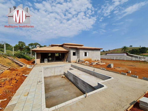 Imagem 1 de 8 de Linda Chácara Em Condomínio Com Portaria, 03 Quartos, Piscina, Varanda Gourmet, À Venda, 1000 M² Por R$ 650.000 - São Geraldo - Pinhalzinho/sp - Ch0978