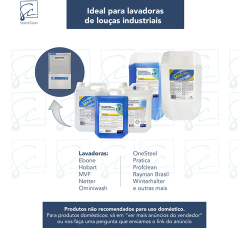 Maq-rinse Lt 5l -secante Concentrado Para Lavadora De Louças