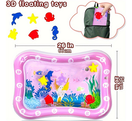Colchoneta Inflable Para La Hora De La Barriga, Tapete Acuát