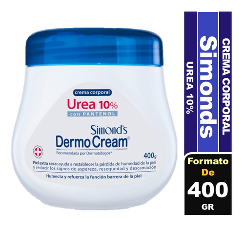 Simond's Dermo Cream Crema Corporal Urea 10% Pote 400 G