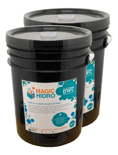 Hidroponia Balde Hidro Magic X2 20l Dwc Magic Box 