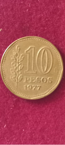 Moneda Antigua, 10 Pesos Año 1977