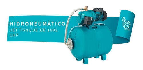Imagen 2 de 5 de Hidroneumático Bomba Jet 1 Hp Tanque 100 Litros