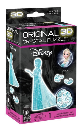 Rompecabezas 3d Crystal Puzzle Disney Elsa Colección Frozen