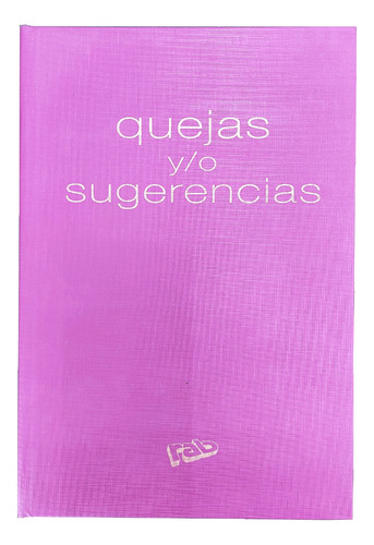 Imagen 1 de 4 de Libro De Actas Quejas Y/o Sugerencias 2 Manos Rab