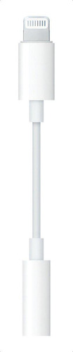 Cabo adaptador Lightning/3.5mm do 1 em 1 Jack 3.5 mm fêmea Apple MMX62AM/A branco do 10cm