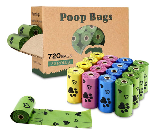 Bolsas Biodegradables Para Excrementos De Perro: 720 Bolsas 