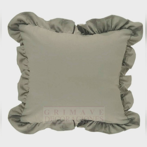 Imagen 1 de 4 de Almohadon Tusor Volado 40x40. Caballito Envio T/pais.
