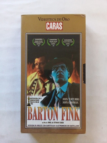Imagen 1 de 2 de Barton Fink - Coen - Videoteca Oro Caras #19 Vhs