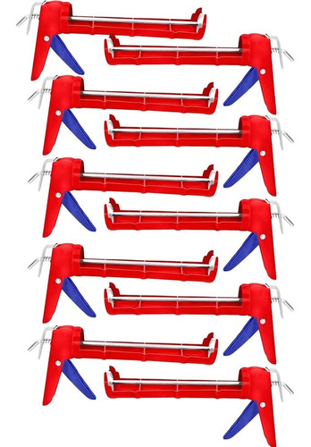 Pistola Aplicadora Para Cartucho Silicona 280ml X10 Unidades