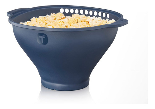 Palomera Silicona Plegable Microondas Wow Pop Tupperware Azul Acero
