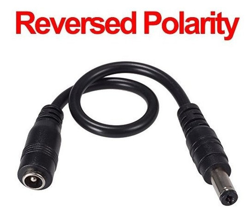 Soulbay 5.5 X 2.1mm Jack Cable Convertidor De Polaridad Inve