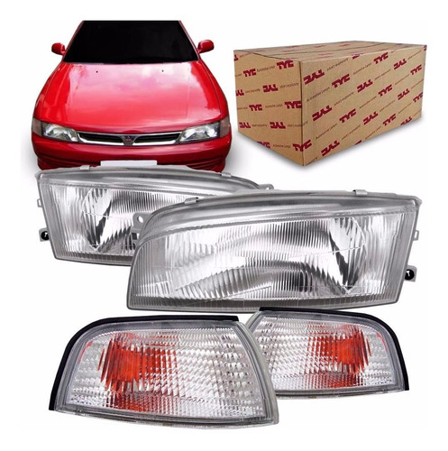 Kit Farol Para Lancer 1998 1999 2000 Com Par Piscas