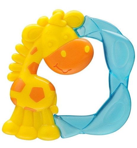 Mordillo De Bebé Jerry Giraffe Water Teether Playgro Color Amarillo
