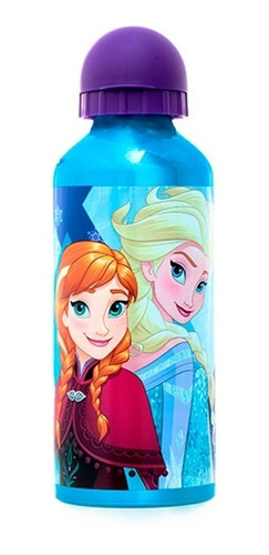 Botella De Aluminio 700 Ml Frozen Azul