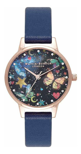 Reloj Olivia Burton Dama Color Azul Ob16wg81 - S007