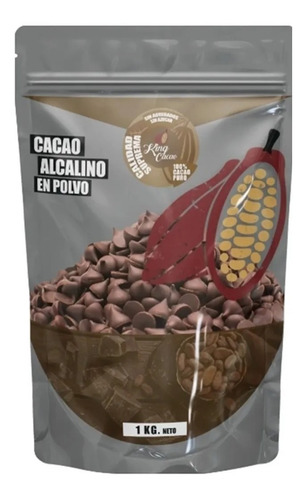 Cacao Amargo Alcalino Puro 1 Kg. Calidad Premium