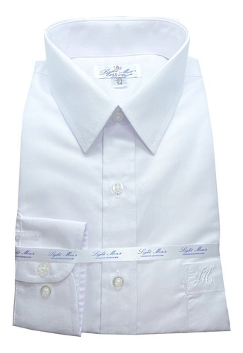 Imagen 4 de 5 de Camisa Blanca Manga Larga Extra Grande Hombre