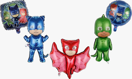 Globos Metalicos De Heroes En Pijama Pj Mask 