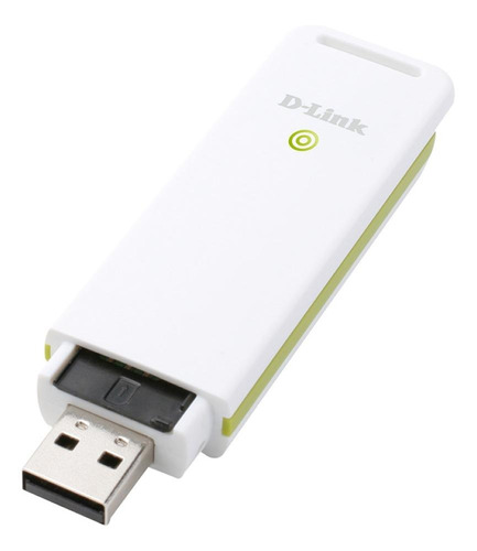 Modem D-Link DWM-156 branco e verde