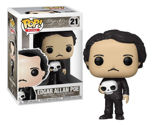 Imagen 1 de 1 de Edgar Allan Poe Craneo Funko Pop Calavera Literatura