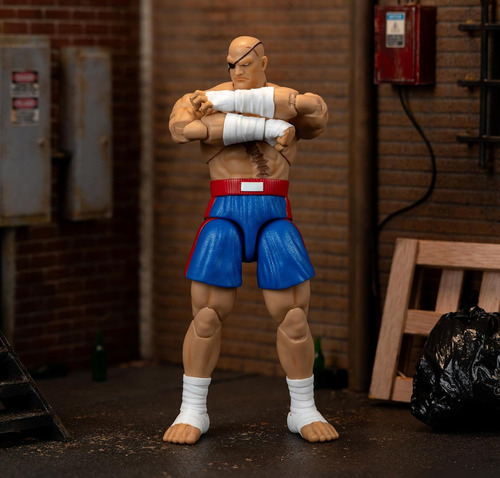 Figura Sagat Street Fighter2 Jada Toys Deluxe