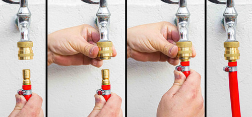 Conector Engate Rápido 1/2 Com Pino 3/4 Latão