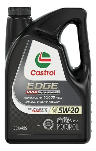 Aceite Castrol Edge 5w20 Alto Kilometraje Sintético 4.73lt