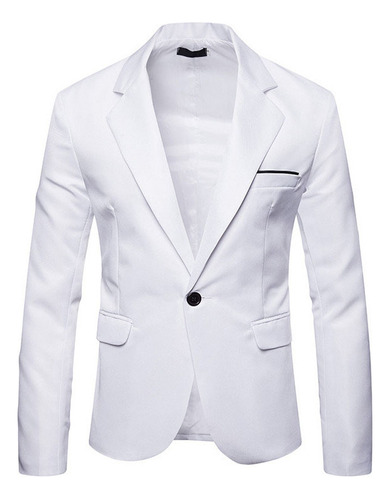 Chaqueta Tipo Blazer Con Solapa Para Hombre, Traje De Esmoqu