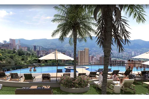 Moderno Apartamento En Envigado Con Vista Y Excelente Ubicación