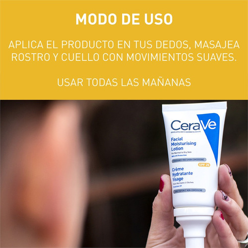 Imagen 6 de 6 de Cerave Loción Hidratante Diaria Piel Normal A Seca 52 Ml