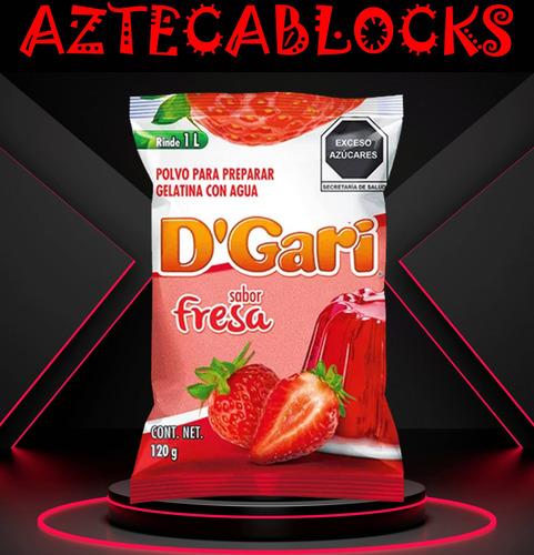 Dgari® 3 Gelatinas De Leche Sabor Fresa Rinde 1 Litro Wow