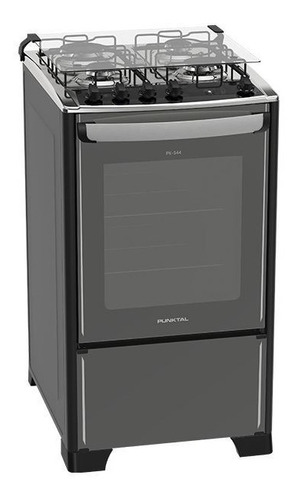 Cocina Punktal Pk-544 A Supergas 4 Hornallas Negro Kirkor