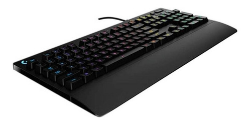 Imagen 3 de 3 de Teclado gamer Logitech Serie G Prodigy G213 QWERTY inglés internacional color negro con luz RGB