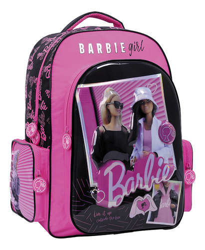 Barbie Mochila 18 Espalda Instagram Negro